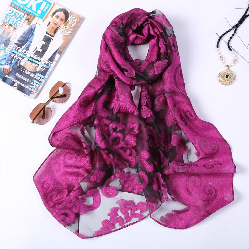 Hot Selling 180*70 Organza Sil - Shawl Wrap Winter บทวิจารณ์และราคา