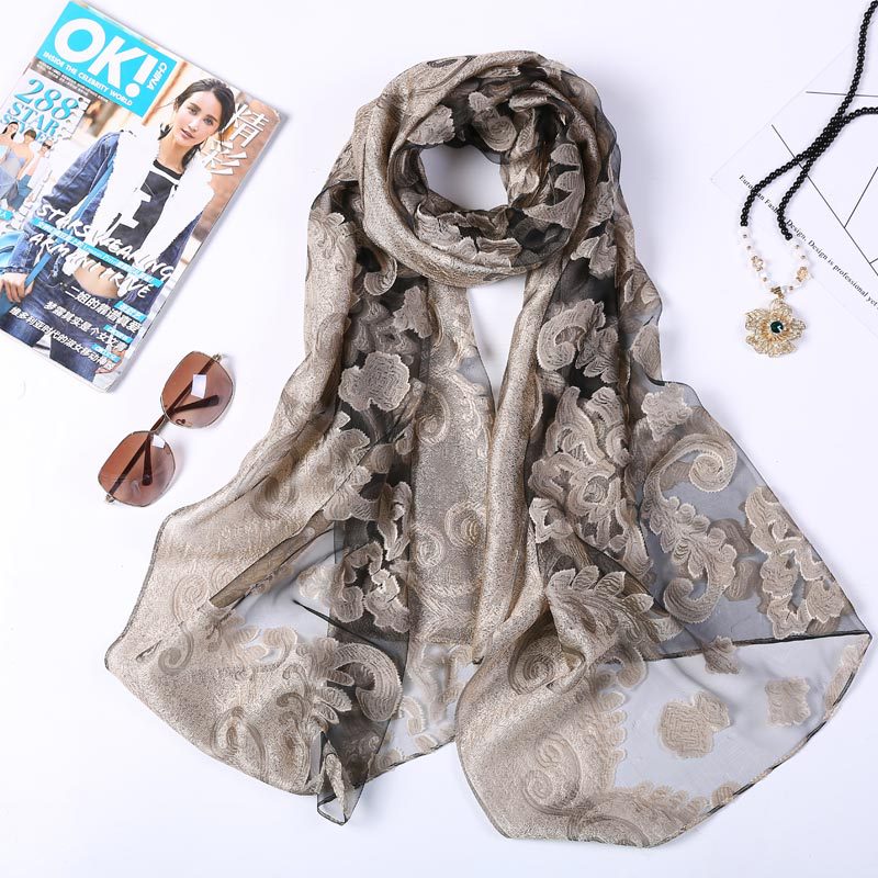 Hot Selling 180*70 Organza Sil - Shawl Wrap Winter บทวิจารณ์และราคา