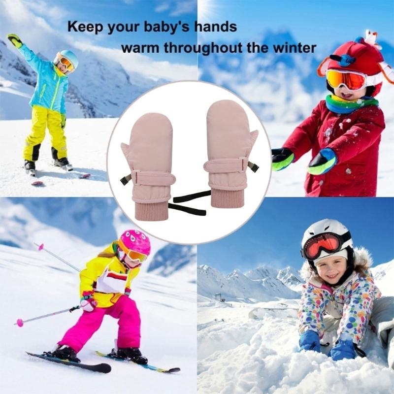 J15U Warm Baby Toddler Winter  - Snow Glove Insulated บทวิจารณ์และราคา