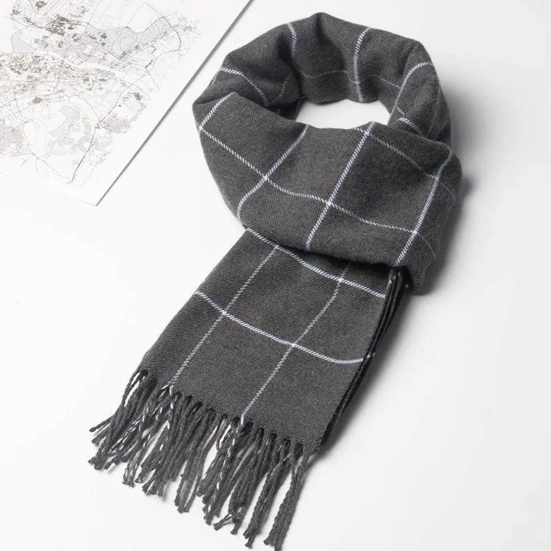 2023 New Winter Men Scarf Keep - Cashmere Pashmina Wrap บทวิจารณ์และราคา