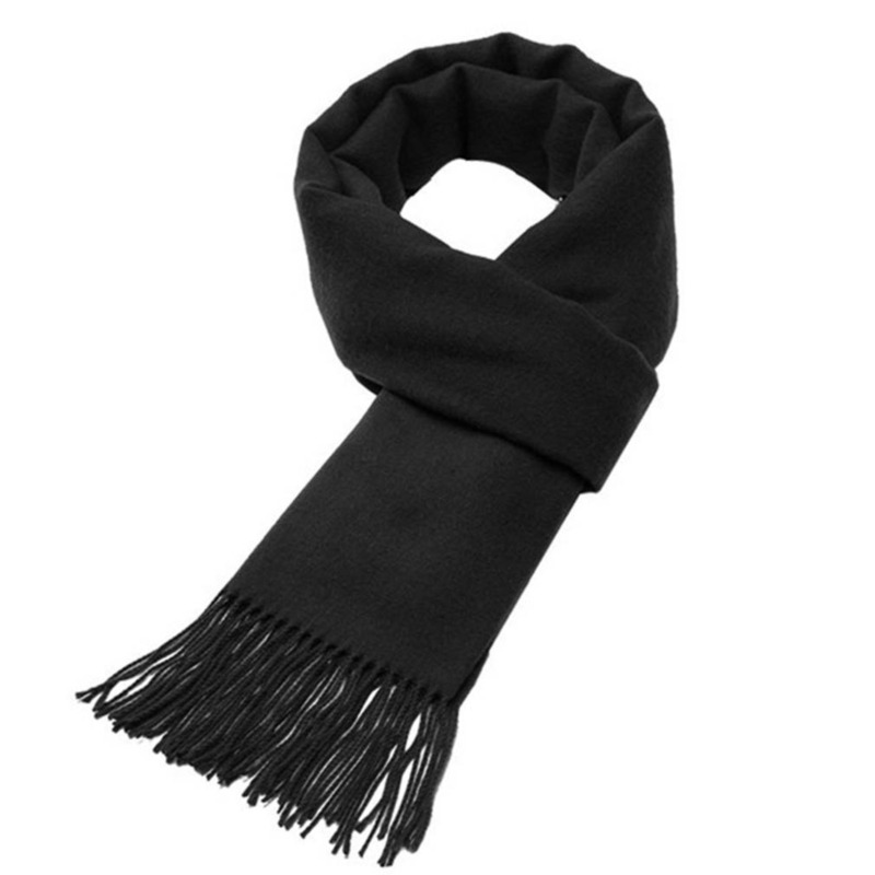 Autumn And Winter Solid Color  - Wool Scarf Men บทวิจารณ์และราคา