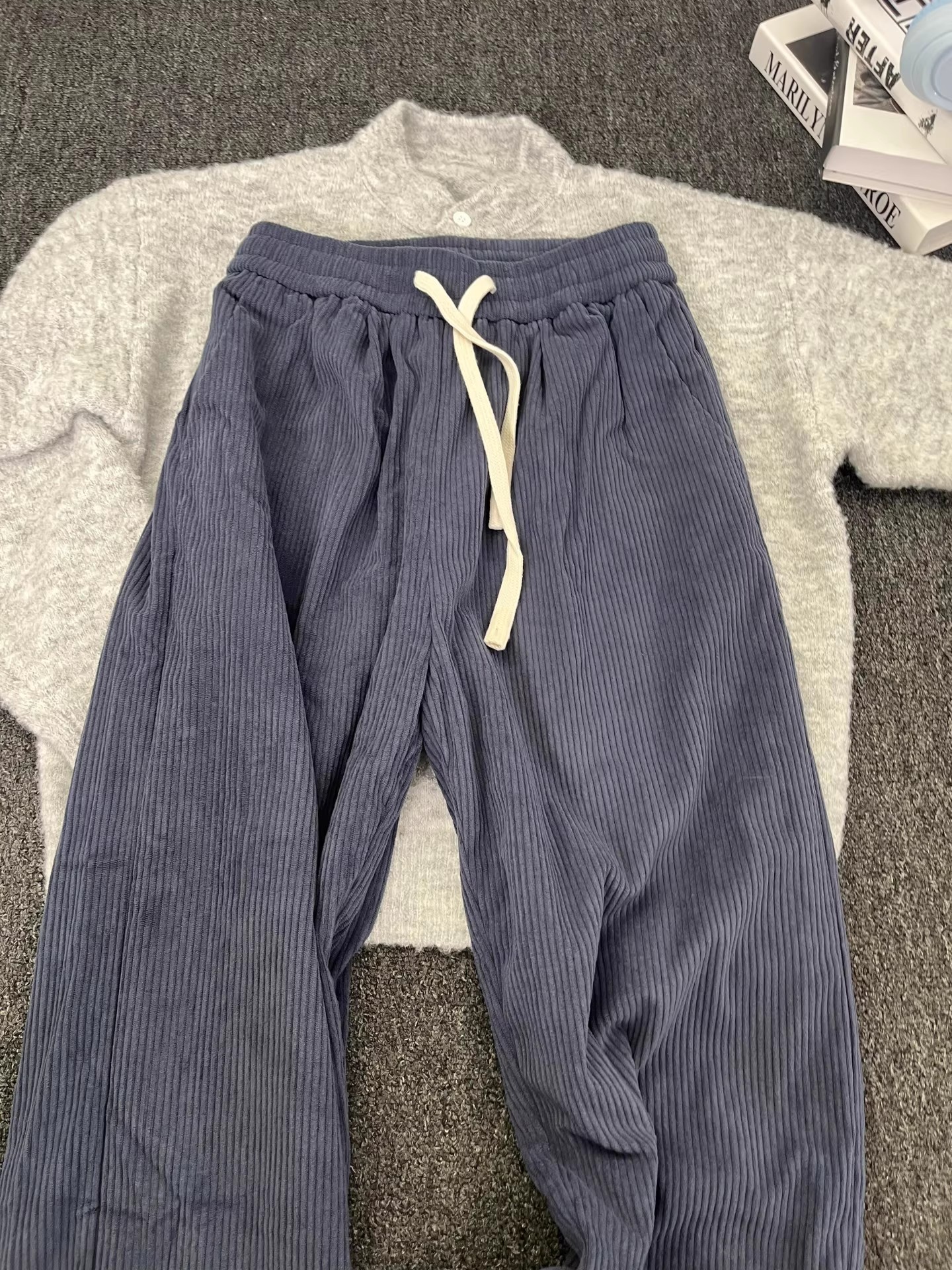 Thiened Winter Snowboard Pants - Corduroy Pant Warm บทวิจารณ์และราคา