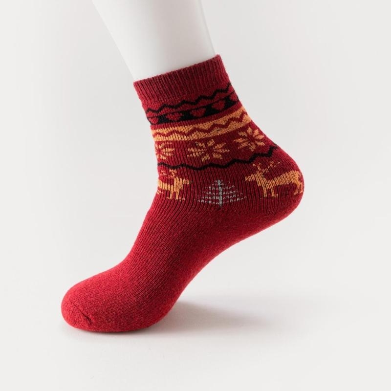 5 Pairs Men's Faux Wool Socks  - Thermal Sock Wool บทวิจารณ์และราคา