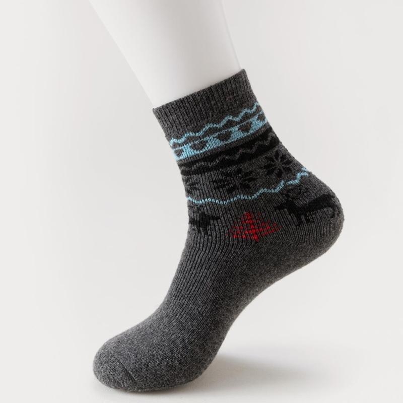 5 Pairs Men's Faux Wool Socks  - Thermal Sock Wool บทวิจารณ์และราคา