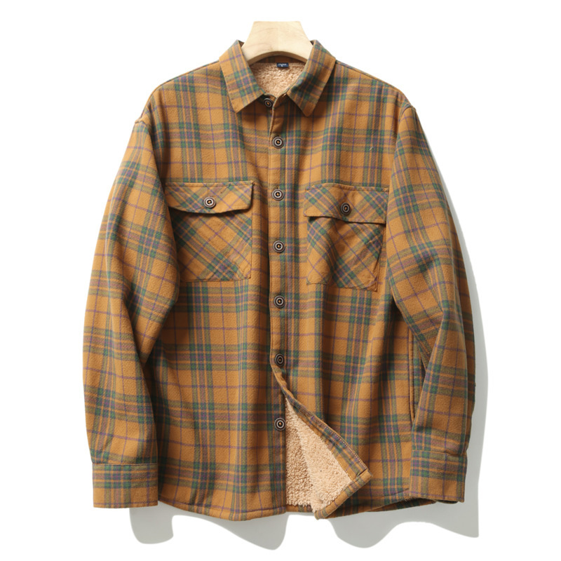 Men's Plaid Flannel Shirts Jac - Flannel Shirt Lined บทวิจารณ์และราคา