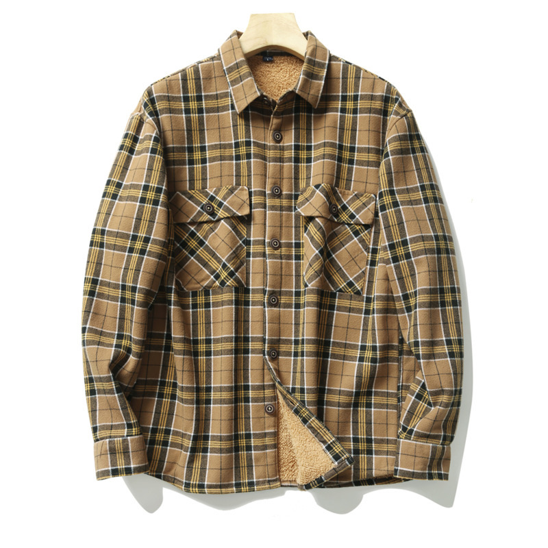 Men's Plaid Flannel Shirts Jac - Flannel Shirt Lined บทวิจารณ์และราคา