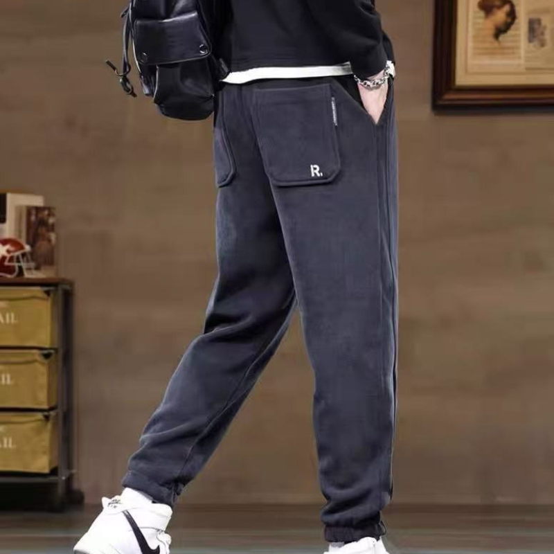 Men’s Winter Fleece Lined Pant - Corduroy Pant Warm บทวิจารณ์และราคา