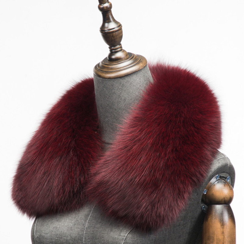 Winter Natural Fox Fur Scarf S - Shawl Wrap Winter บทวิจารณ์และราคา