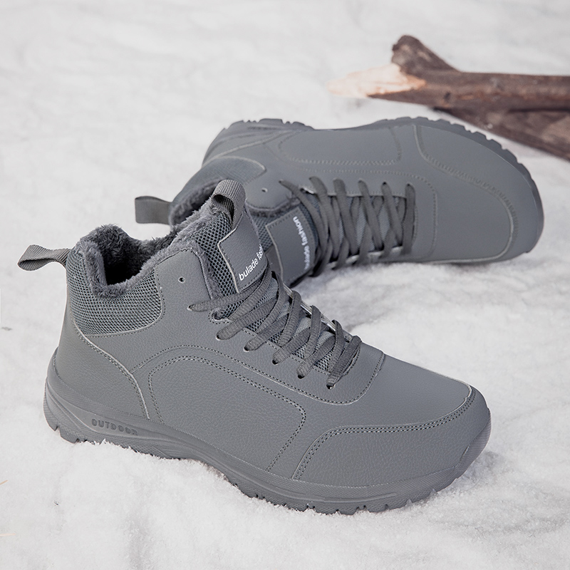 Winter Men's Boots Warm Plush  - Waterproof Winter Boot บทวิจารณ์และราคา