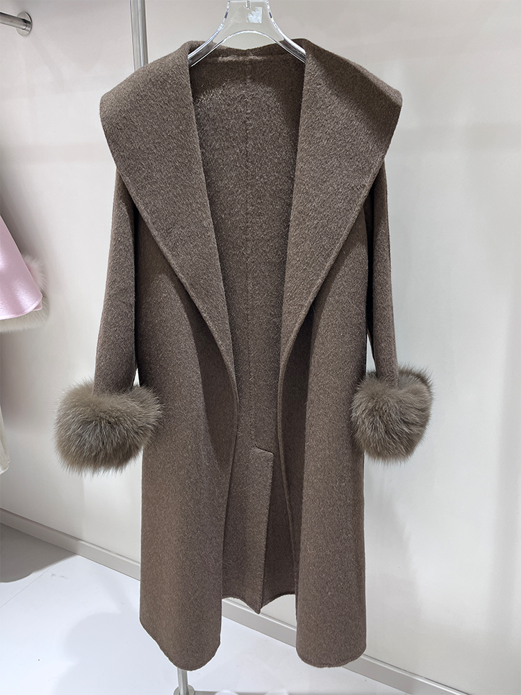 2025 New Wool Coat With Real F - Wool Coat Peacoat บทวิจารณ์และราคา