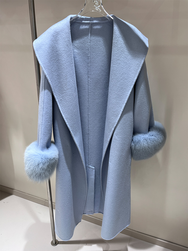 2025 New Wool Coat With Real F - Wool Coat Peacoat บทวิจารณ์และราคา