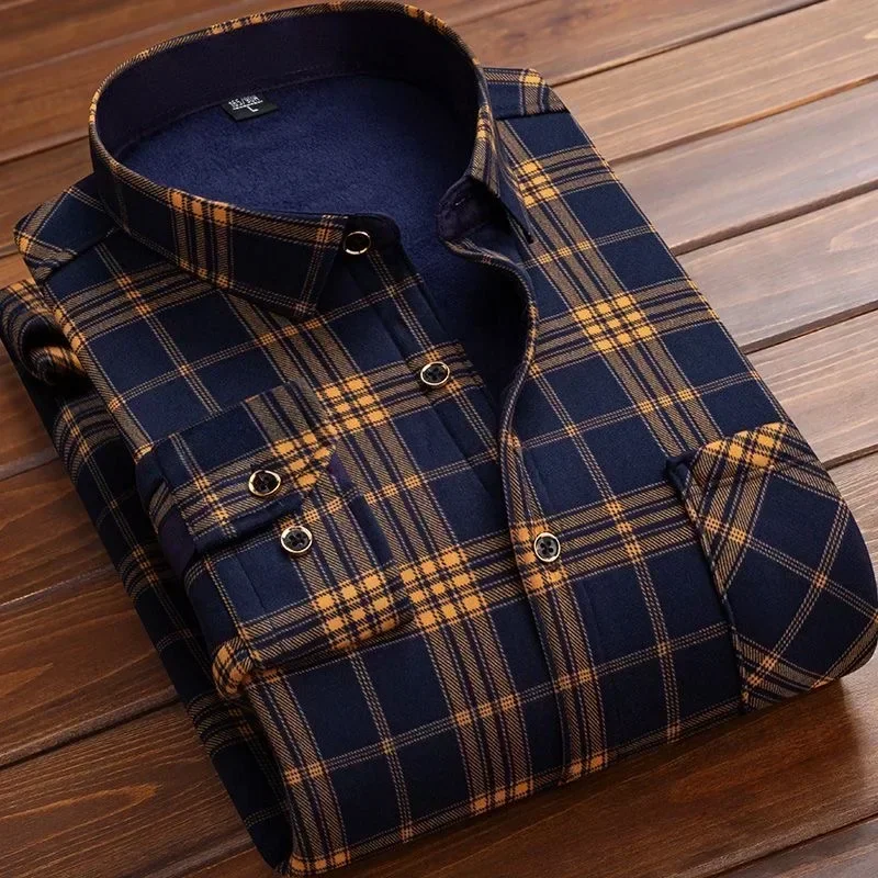 2025 Men's Winter Warm Long Sl - Flannel Shirt Lined บทวิจารณ์และราคา