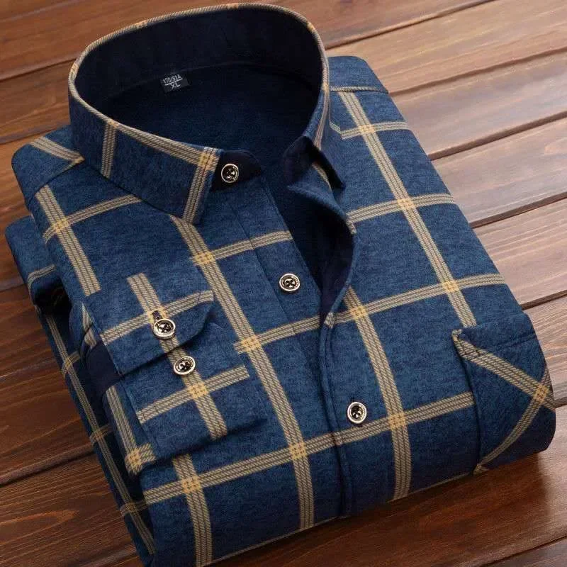 2025 Men's Winter Warm Long Sl - Flannel Shirt Lined บทวิจารณ์และราคา