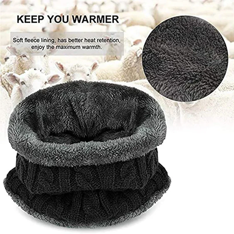 Winter Knit Hat & Scarf Set fo - Wool Scarf Men บทวิจารณ์และราคา