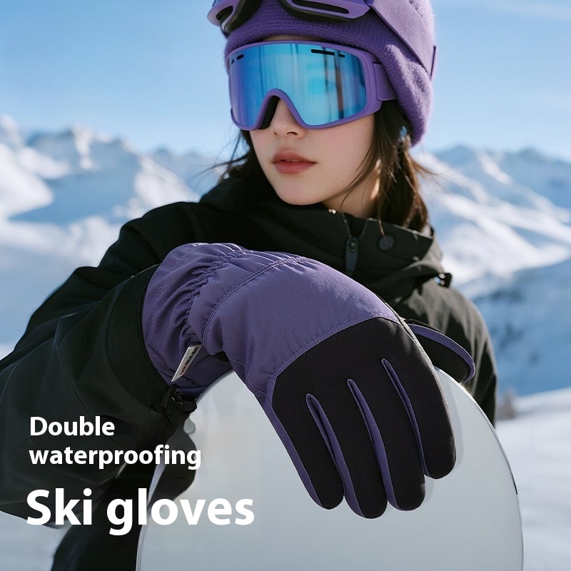 New Winter Thermal Gloves Skii - Snow Glove Insulated บทวิจารณ์และราคา