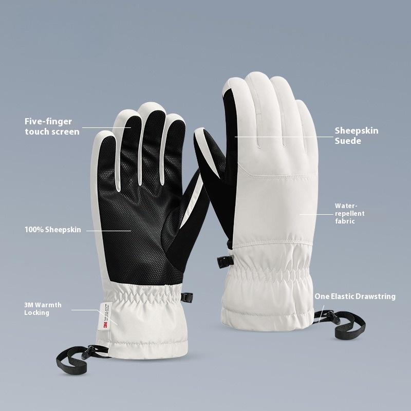 New Winter Thermal Gloves Skii - Snow Glove Insulated บทวิจารณ์และราคา