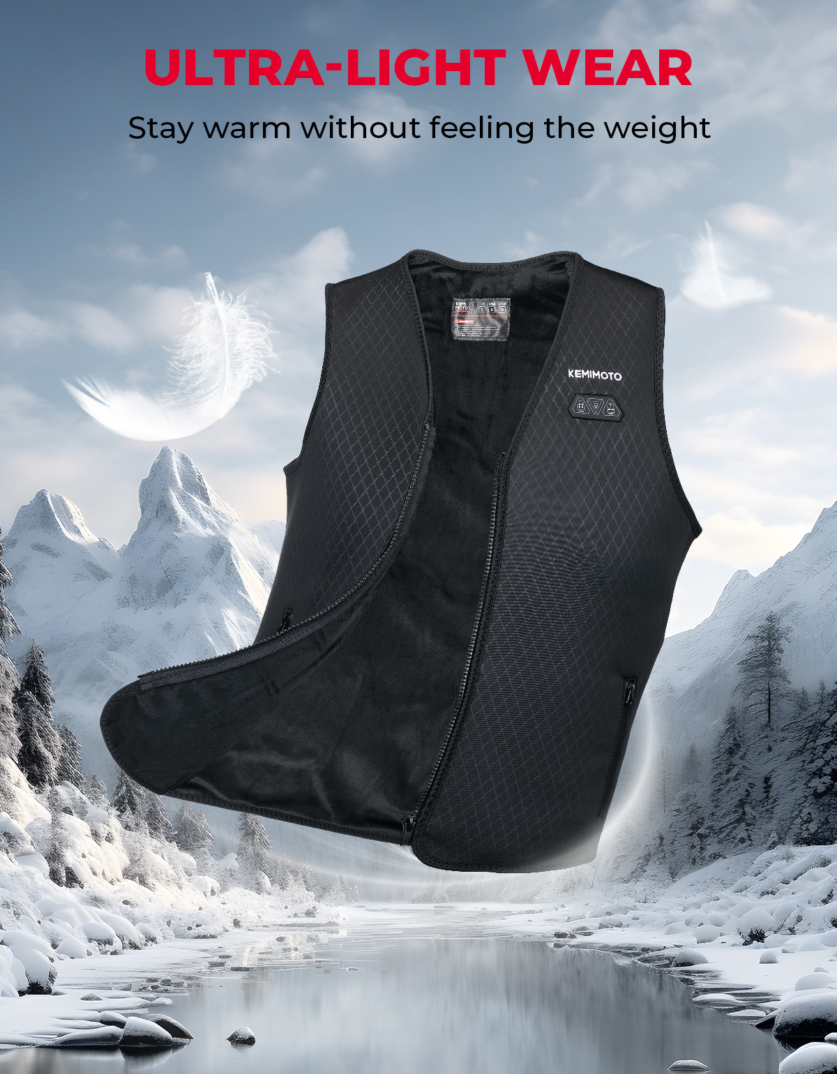 Lightweight Heated Vest USB Po - Heated Vest Battery บทวิจารณ์และราคา