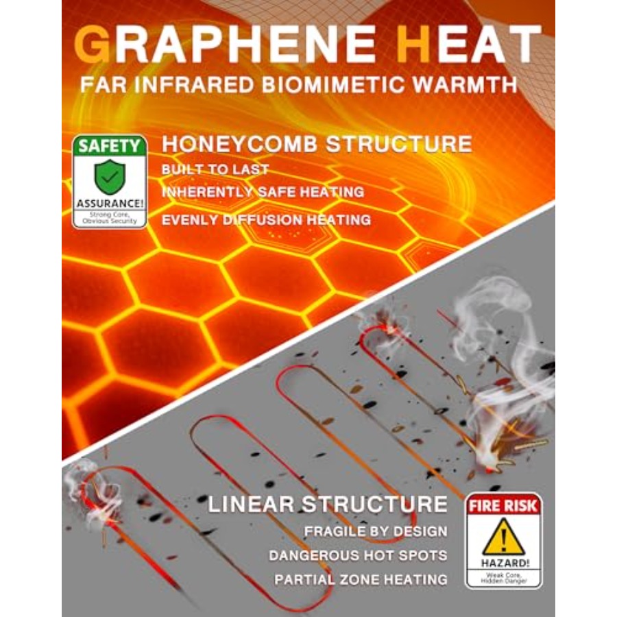 Wulcea Graphene Heated Vest Fo - Heated Vest Battery บทวิจารณ์และราคา