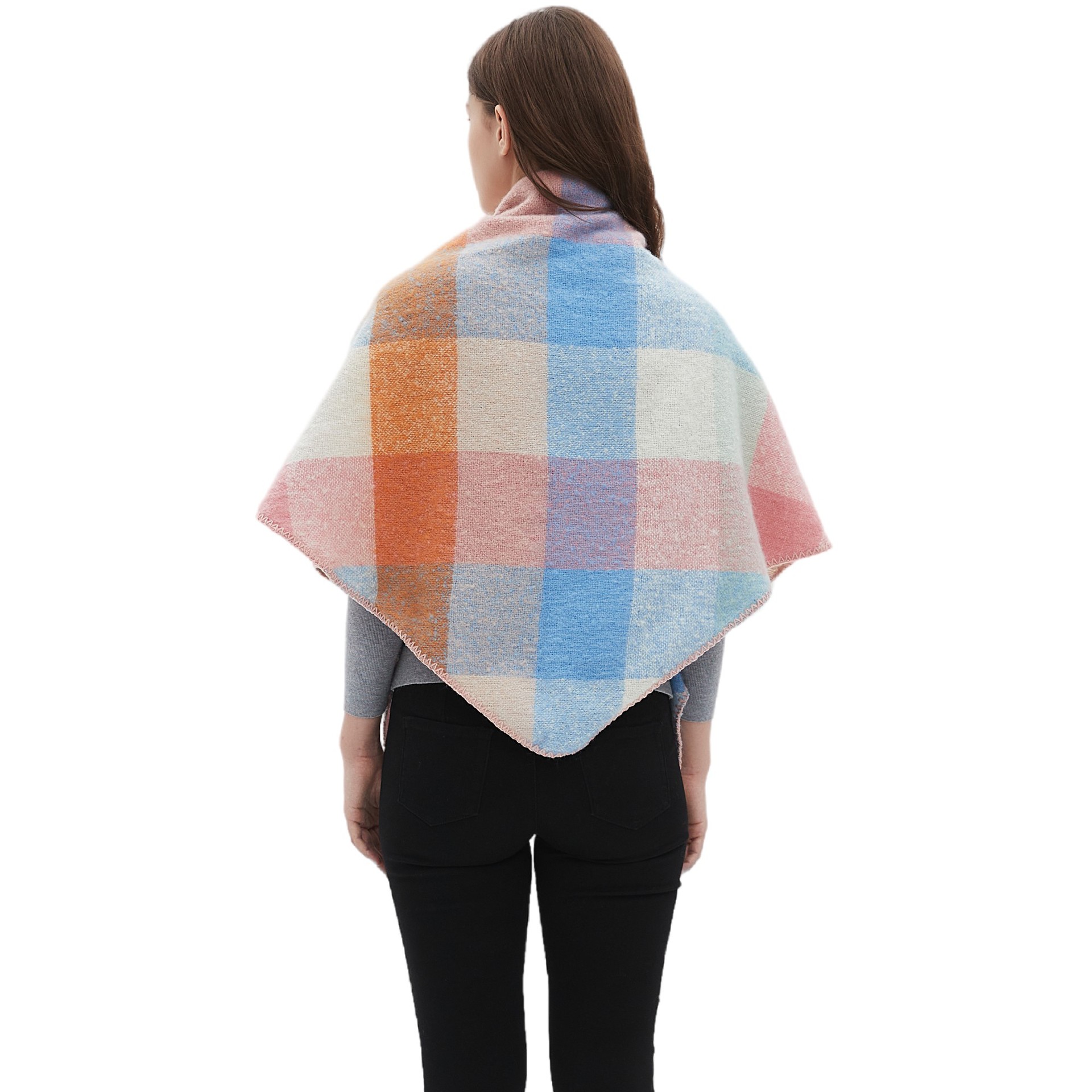 Women's Plaid Scarf Shawl  Sho - Shawl Wrap Winter บทวิจารณ์และราคา