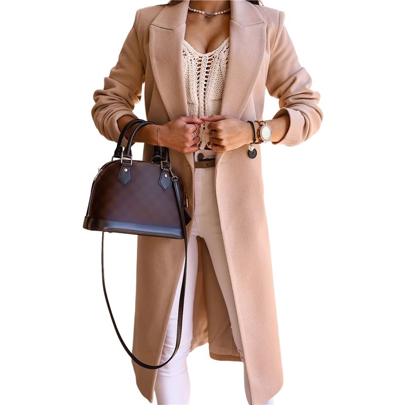 A24F-Women Long Wool Coats For - Wool Coat Peacoat บทวิจารณ์และราคา