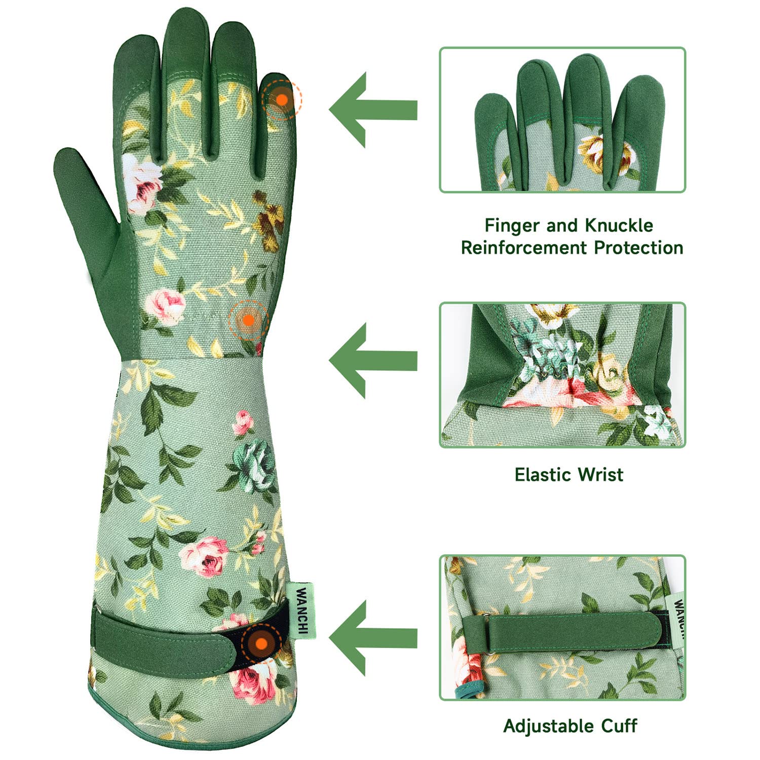 Women's Long Gardening Gloves, - Touch Screen Gloves บทวิจารณ์และราคา