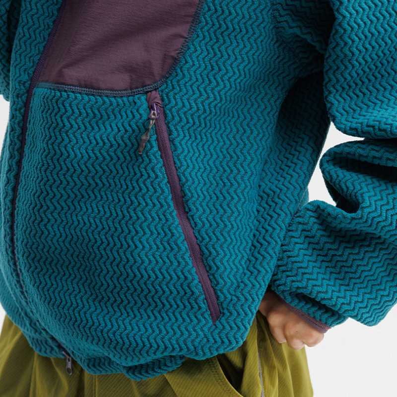 Stay Cozy Outdoors: Unisex Qui - Sherpa Hoodie Fleece บทวิจารณ์และราคา
