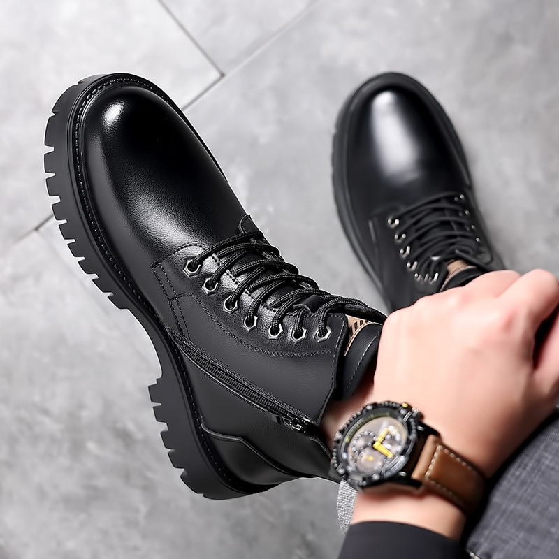 Men Classic Genuine Leather Bo - Waterproof Winter Boot บทวิจารณ์และราคา