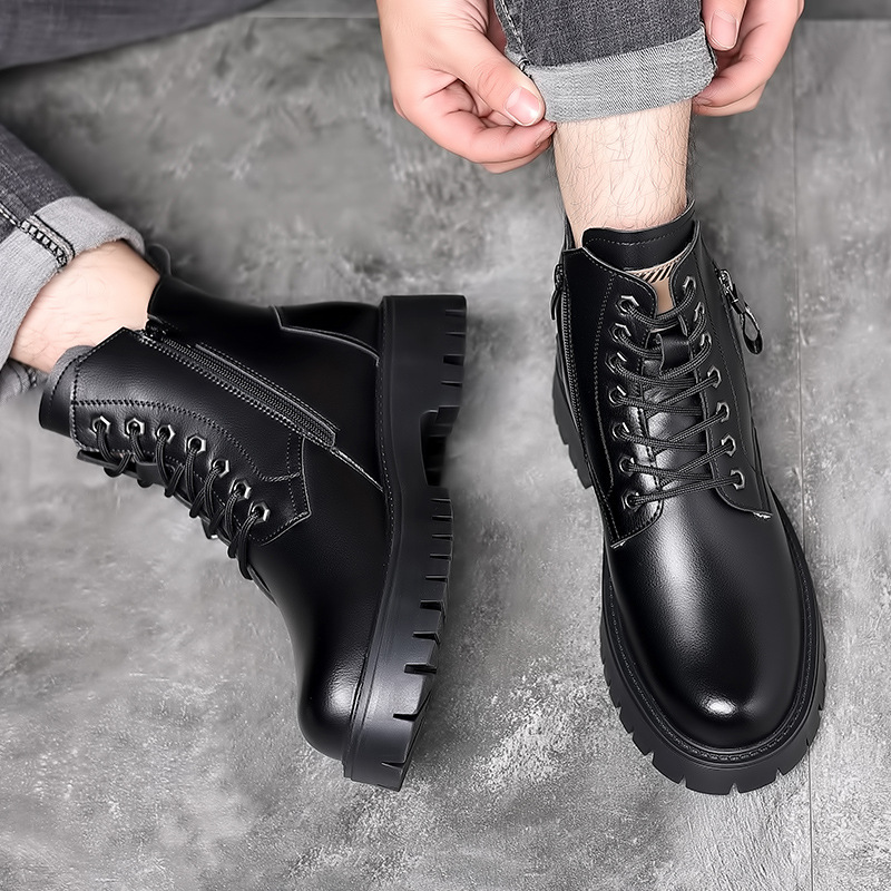Men Classic Genuine Leather Bo - Waterproof Winter Boot บทวิจารณ์และราคา