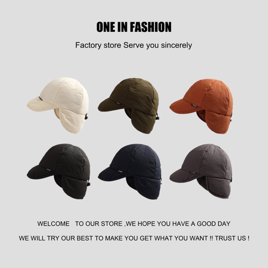 Unisex Ponytail Cap with Folda - Earmuffs Foldable บทวิจารณ์และราคา