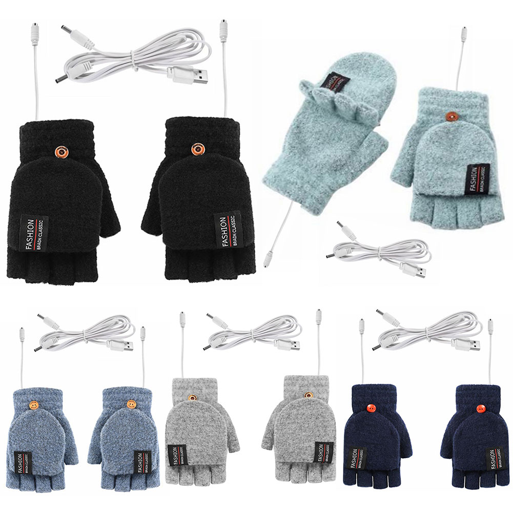 USB Electric Heated Gloves Adj - Touch Screen Gloves บทวิจารณ์และราคา