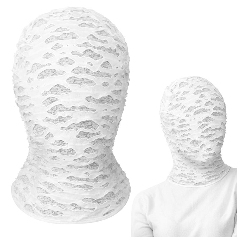 New Punk Distressed Ripped Fac - Balaclava Ski Mask บทวิจารณ์และราคา