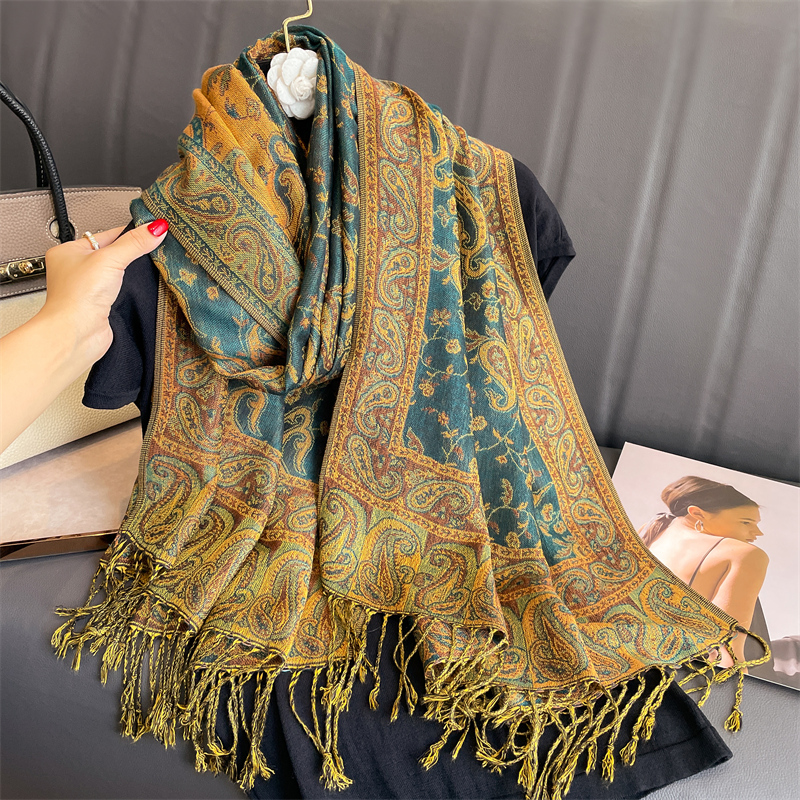 Tassel Blanket Design Thick Pa - Cashmere Pashmina Wrap บทวิจารณ์และราคา