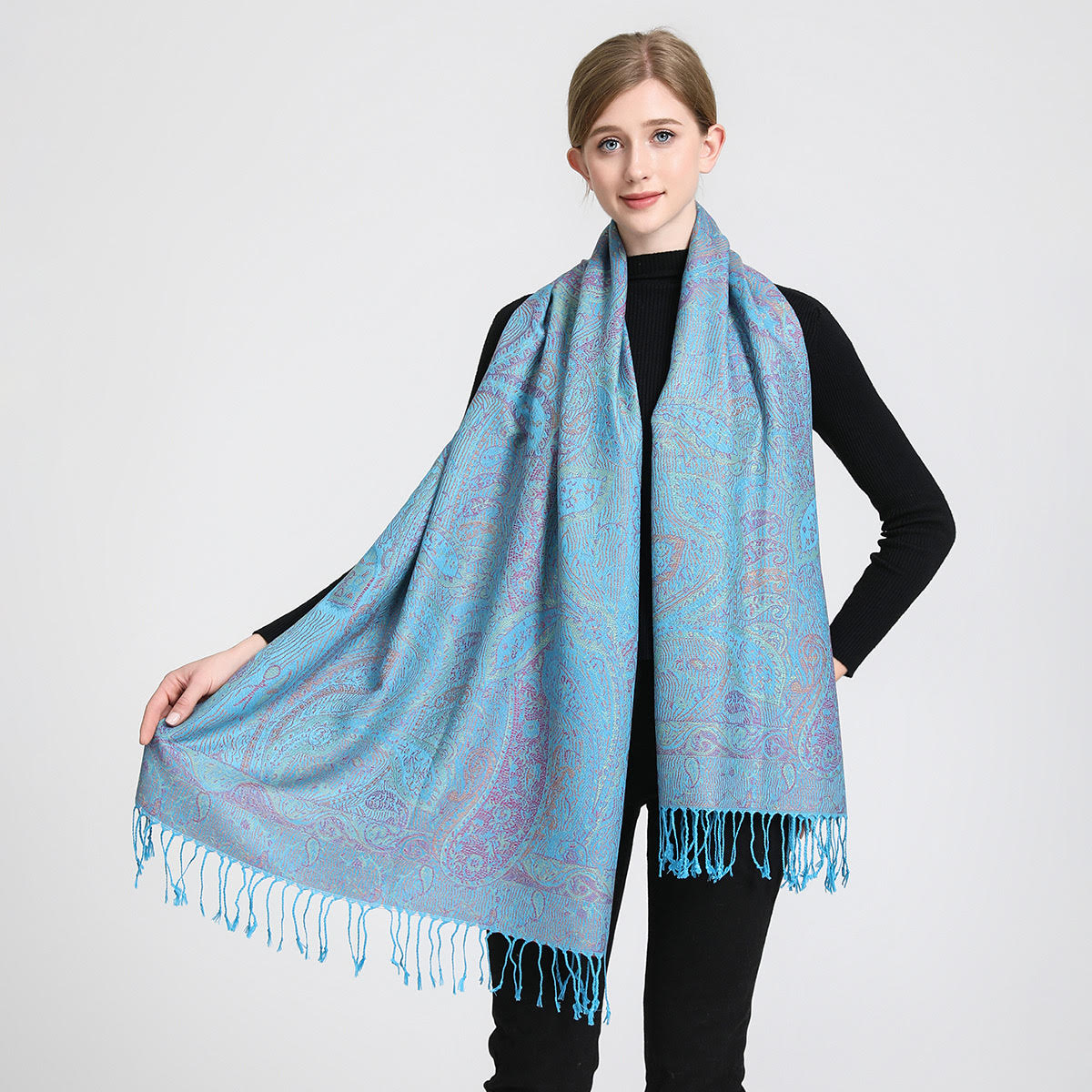 Tassel Blanket Design Thick Pa - Cashmere Pashmina Wrap บทวิจารณ์และราคา
