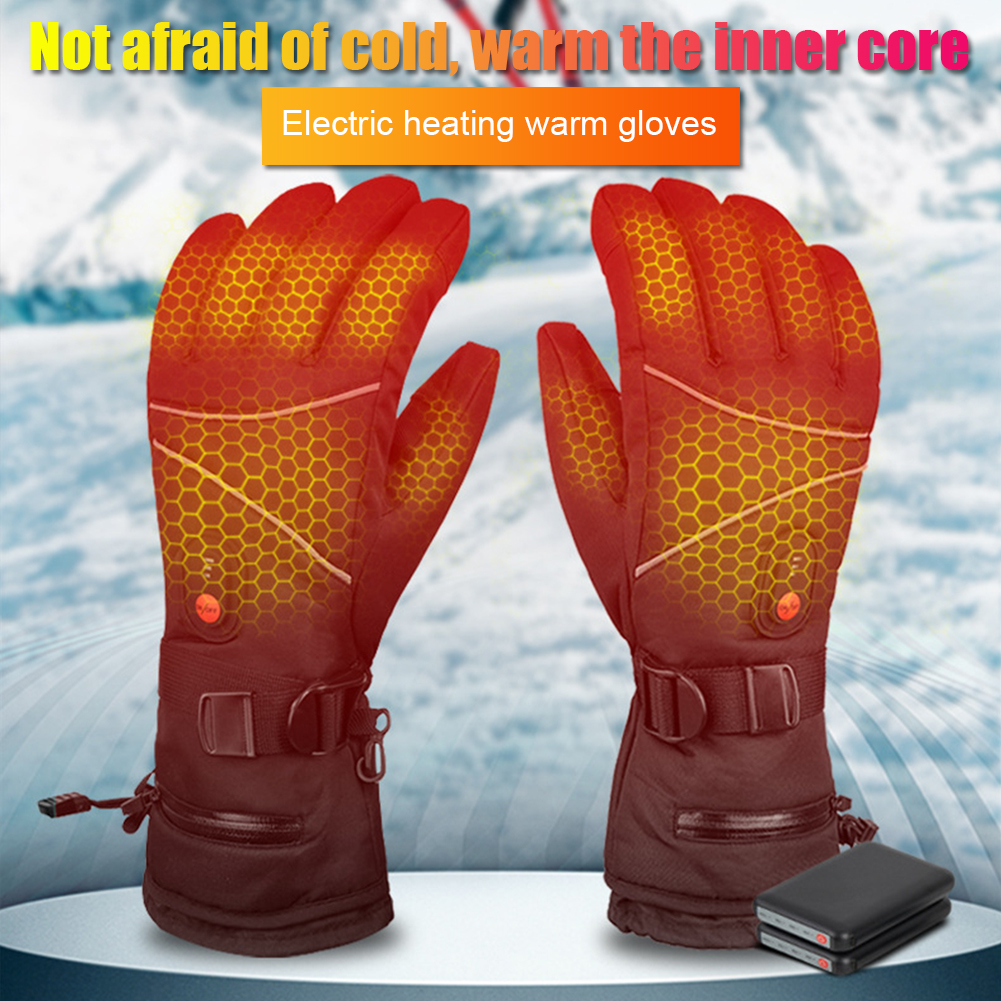 1 Pair Electric Heating Gloves - Touch Screen Gloves บทวิจารณ์และราคา