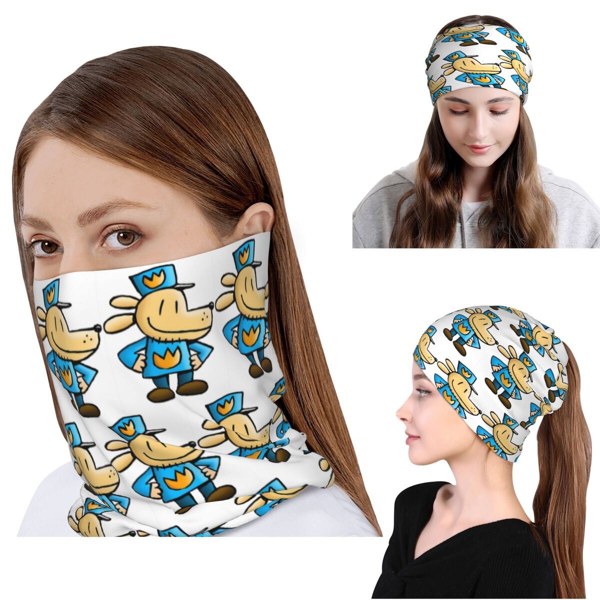 Dog Man Comedic Graphic Novel  - Knit Beanie Hat Warm บทวิจารณ์และราคา