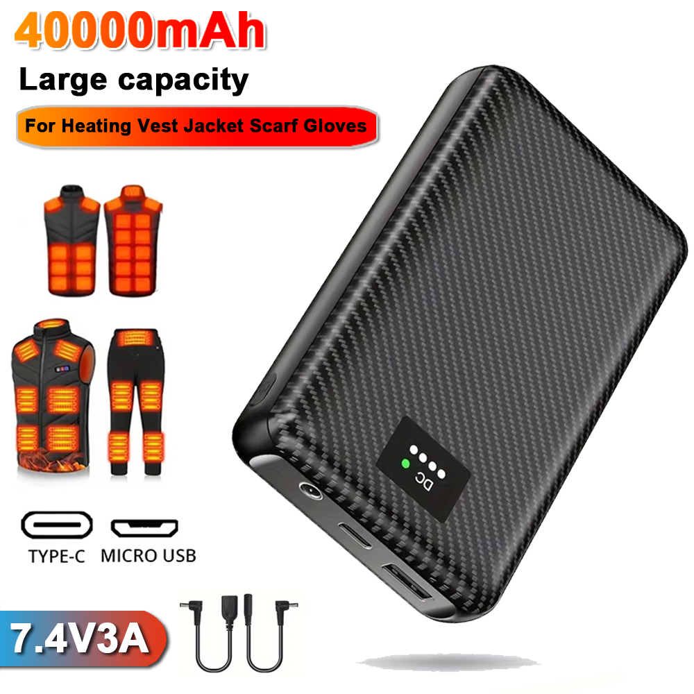 Ranwomen 30000/40000mAh Powerb - Heated Vest Battery บทวิจารณ์และราคา