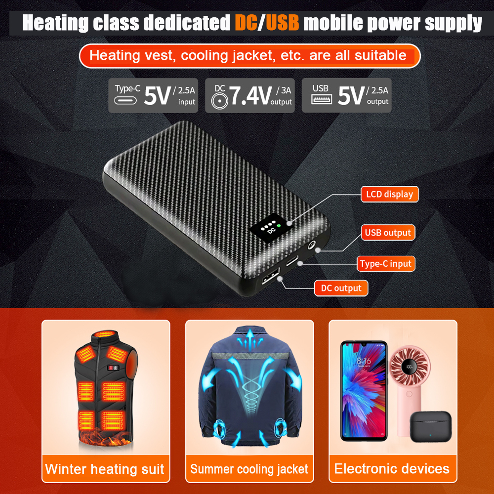 Ranwomen 30000/40000mAh Powerb - Heated Vest Battery บทวิจารณ์และราคา