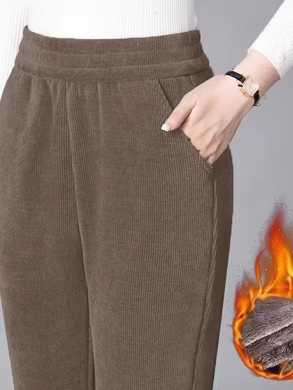 Thickened Straight Leg Pants W - Corduroy Pant Warm บทวิจารณ์และราคา