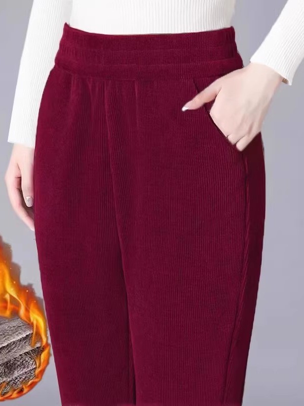 Thickened Straight Leg Pants W - Corduroy Pant Warm บทวิจารณ์และราคา