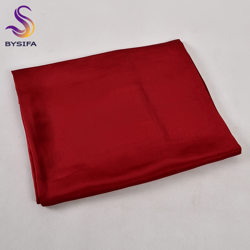 [BYSIFA] Solid Color Silk Scar - Shawl Wrap Winter บทวิจารณ์และราคา