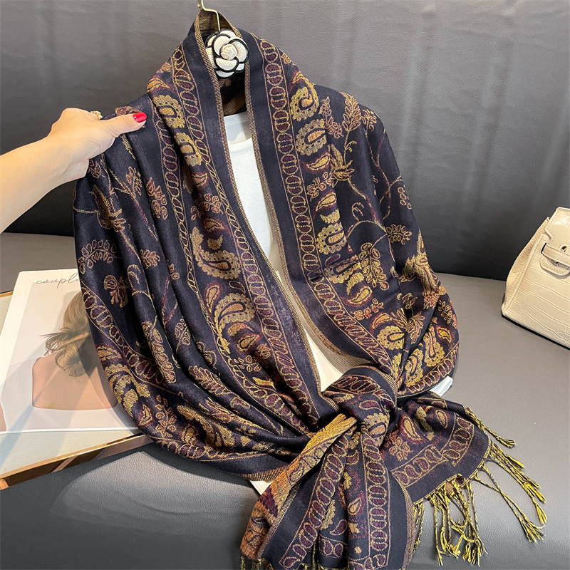 Luxury Brand Autumn Cashmere P - Cashmere Pashmina Wrap บทวิจารณ์และราคา