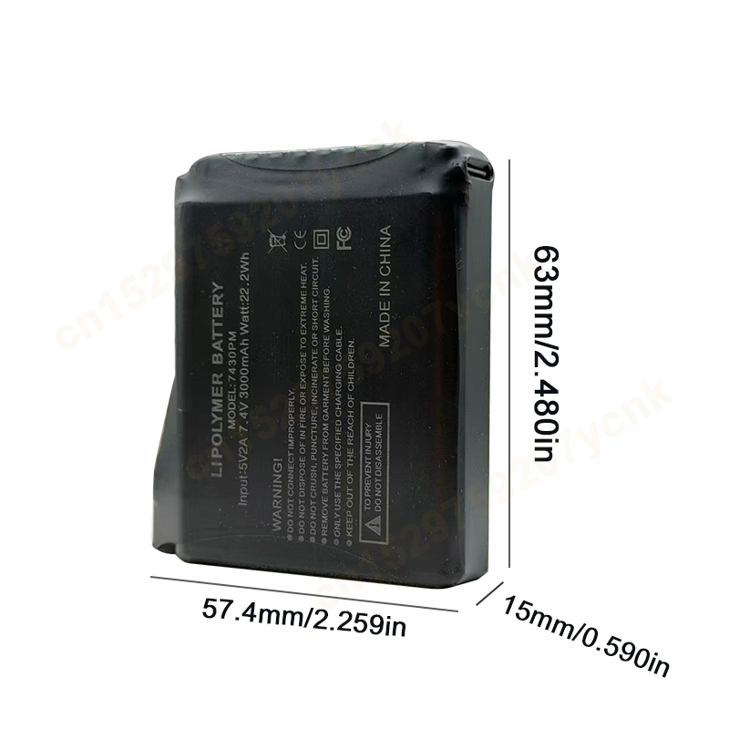 7.4V 3000mah Heated Gloves Bat - Heated Vest Battery บทวิจารณ์และราคา