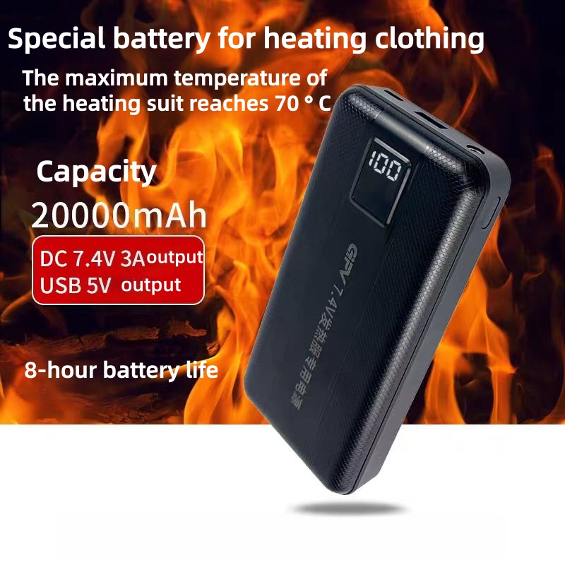 New Large Capacity 7.4V/3A/160 - Heated Vest Battery บทวิจารณ์และราคา