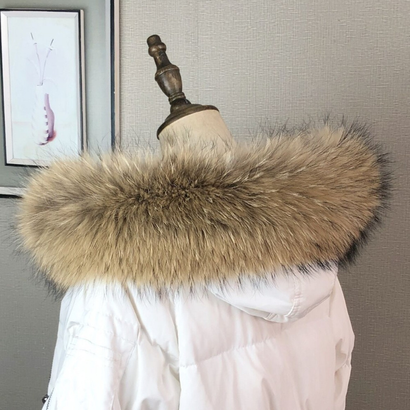 Real Fur Collar for Coat Parka - Shawl Wrap Winter บทวิจารณ์และราคา
