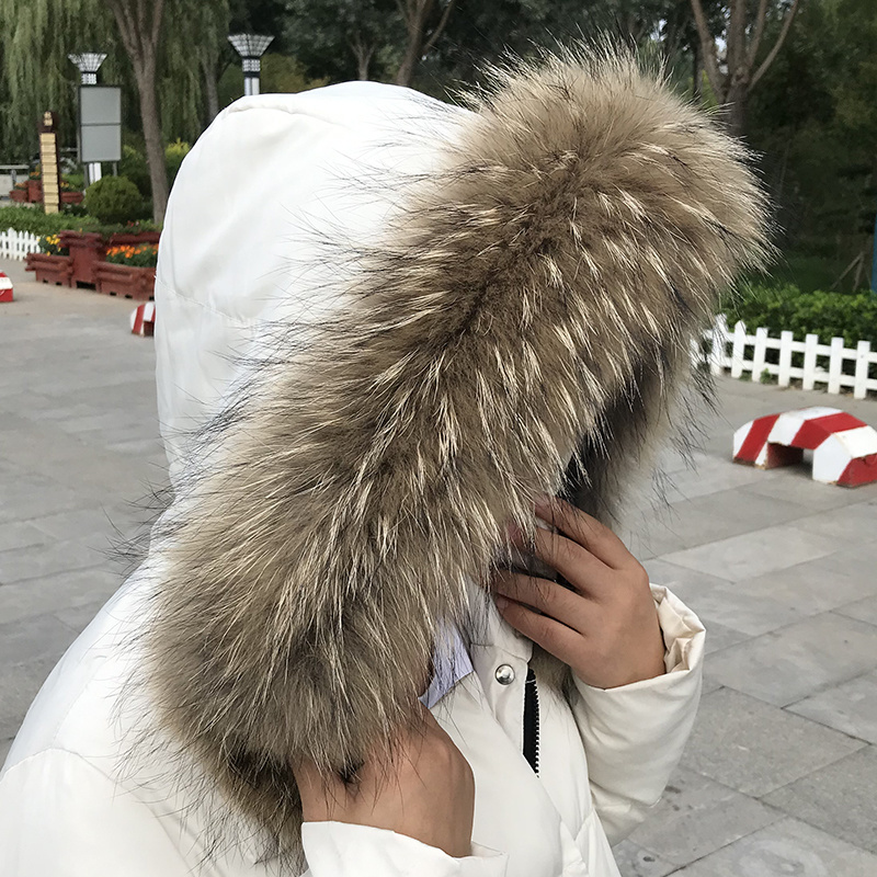 Real Fur Collar for Coat Parka - Shawl Wrap Winter บทวิจารณ์และราคา
