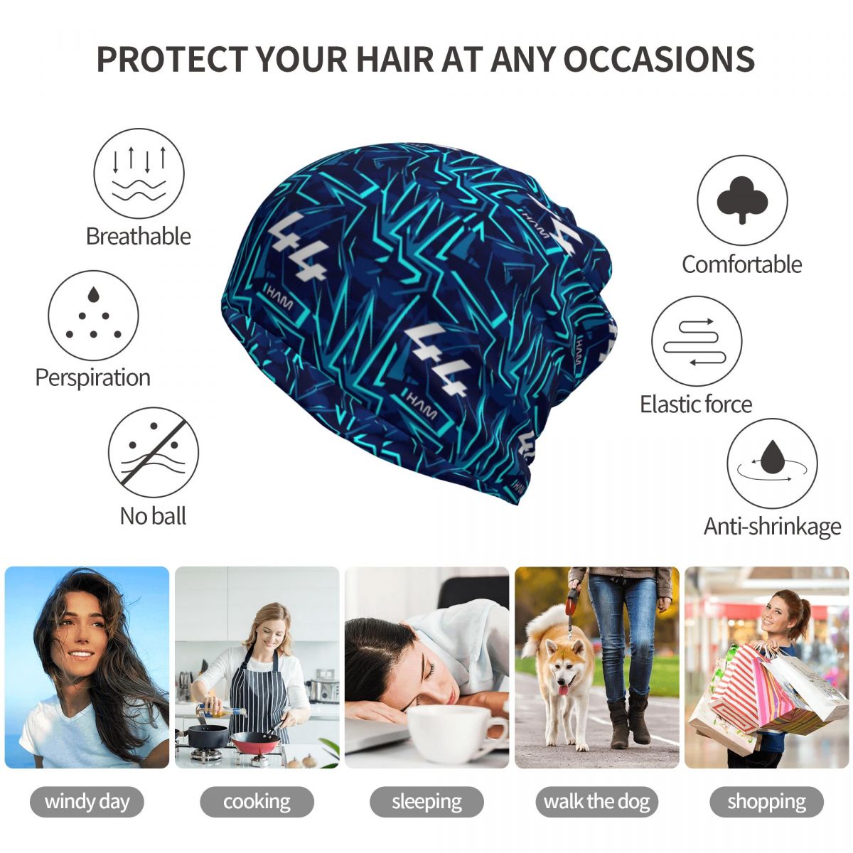 Lewis Hamilton 44 - F1 2024 Ba - Knit Beanie Hat Warm บทวิจารณ์และราคา