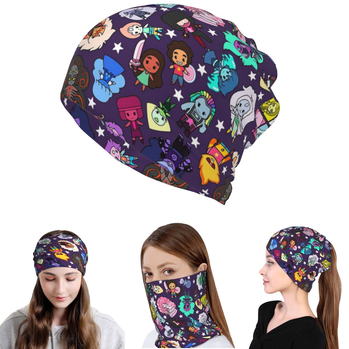 Crystal Gems Steven Universe B - Knit Beanie Hat Warm บทวิจารณ์และราคา