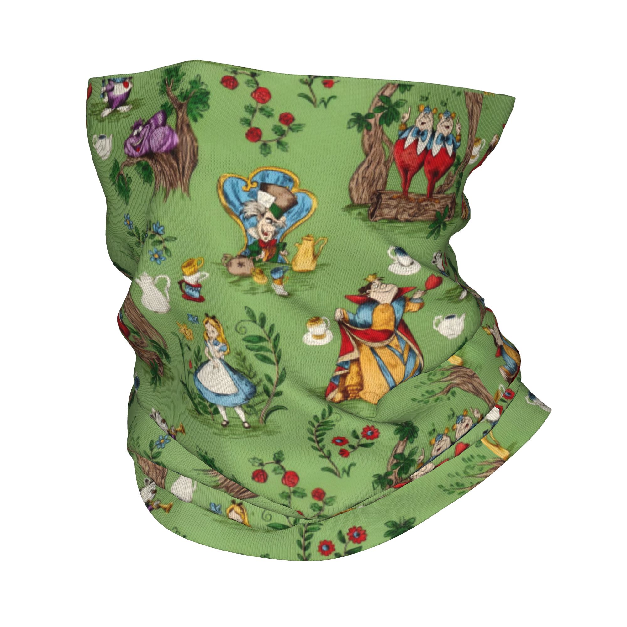 Custom A-Alice in W-Wonderland - Neck Gaiter Fleece บทวิจารณ์และราคา
