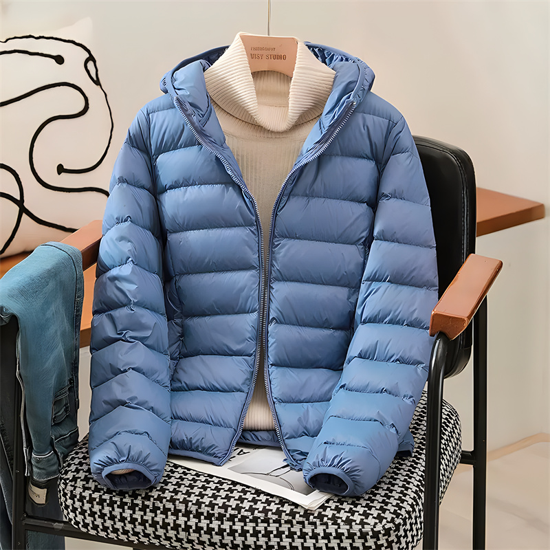 Plus Size Women Hooded Korean  - Down Jacket Packable บทวิจารณ์และราคา