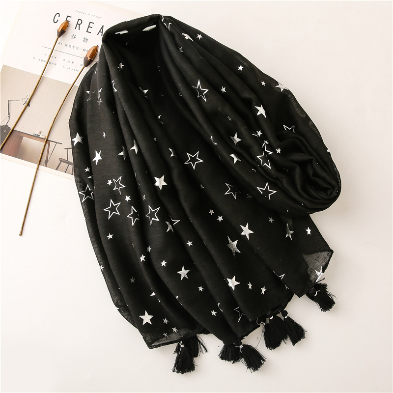 2026 Fashion Iron Silver Star  - Shawl Wrap Winter บทวิจารณ์และราคา